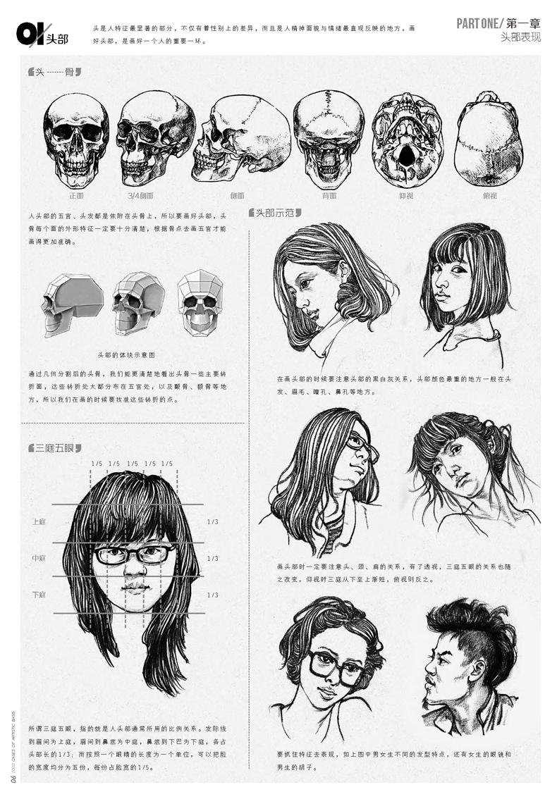 包邮正版 绘画基础2000例速写局部全集 敲门砖人物速写 素描基础铅笔