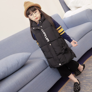 秋冬女童加绒保暖马甲