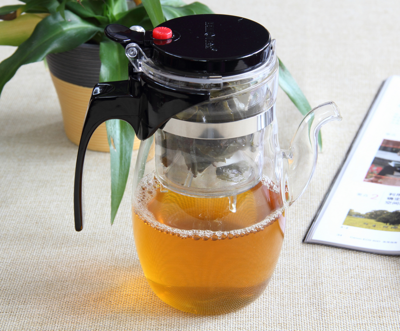 金灶 TP-787花草飘逸杯功夫玻璃茶具茶道杯海泡茶壶过滤器漏600ML