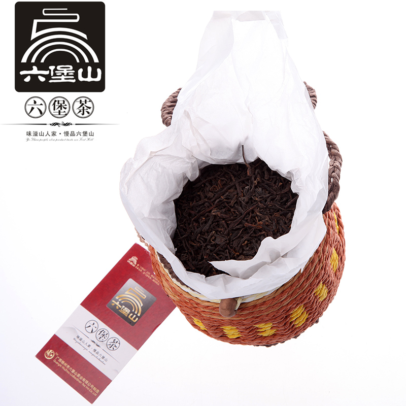 黑茶六堡山茶63203 广西特产 梧州六堡茶 特级黑茶100g包邮