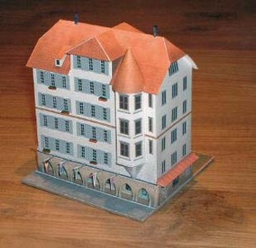 立体折纸手工制作模型剪纸 仿真公寓 楼房 场景建筑 3d纸模