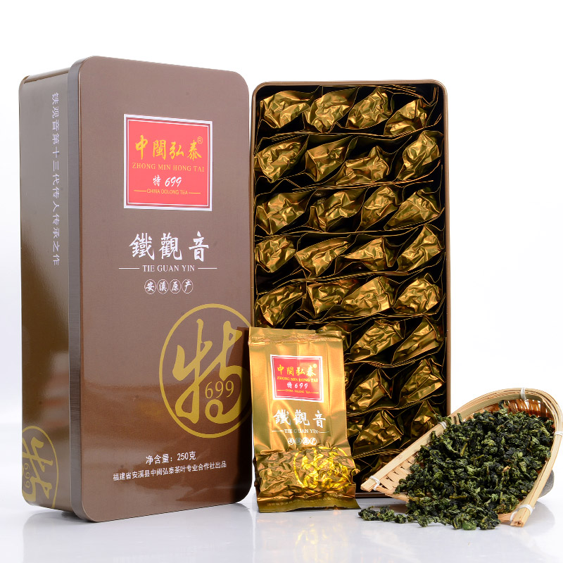 铁观音 安溪铁观音 茶叶 乌龙茶 新茶 中闽弘泰铁观音 礼盒装250g