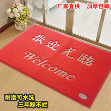 门口入户地垫地毯进门脚垫除尘防滑塑料橡胶PVC丝圈欢迎光临门垫