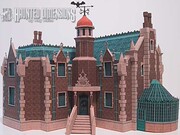 立体折纸手工制作模型剪纸 欧洲庄园 城堡 怀旧场景建筑 3d纸模