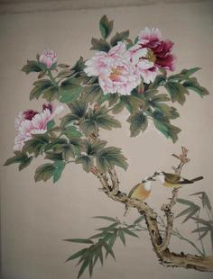 国画/花鸟画,牡丹画,字画,水墨画,工笔画,装饰收藏画,画芯