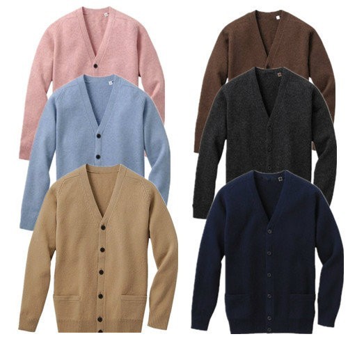 热销<em>优衣库</em> <em>优衣库</em>全<em>羊毛开衫</em> 外套毛衣针织衫