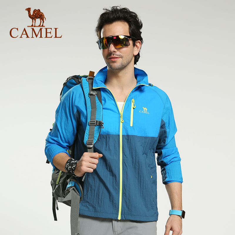 正品授权camel骆驼 camel 2015 春夏秋季 保暖 男 运动户外风衣a5