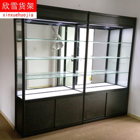 钛合金货架样品产品柜展示柜展柜饰品展示架珠宝玻璃柜台陈列柜子