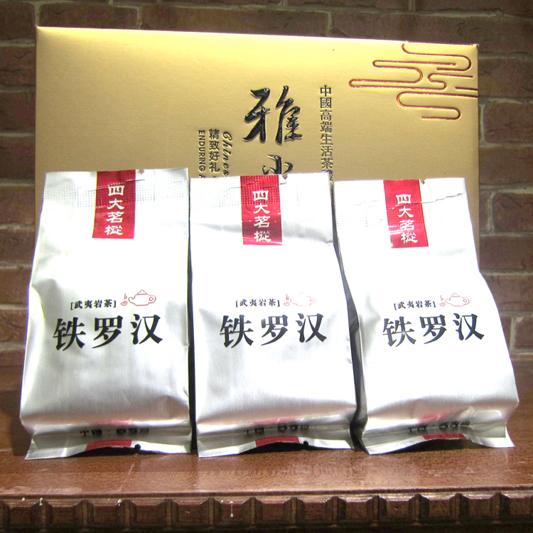 特级乌龙茶武夷岩茶清香大红袍正宗铁罗汉红袍肉桂大红袍礼盒包装