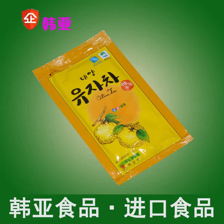 任选6件包邮！蜂蜜柚子茶韩国 冲饮柚子茶 原装进口柚子茶袋装25g