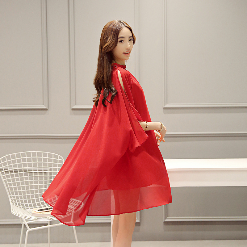 2016年新款式夏装雪纺连衣裙今年最流行夏款