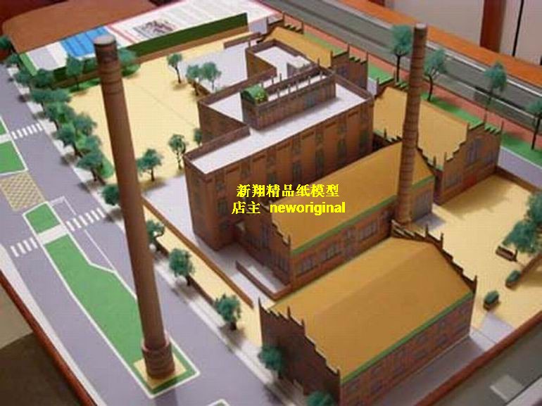 立体折纸手工制作模型剪纸 风 古代场景建筑 古建筑 纸模