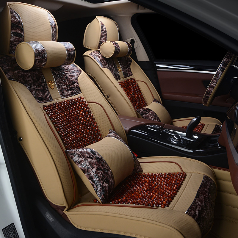 夏季木珠汽车坐垫gla200奔驰glk260 glk300 e260l cla220四季座垫