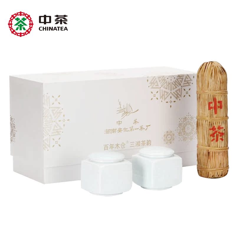中茶百年木仓安化黑茶 三湘茶韵 茯砖 天尖茶 千两茶720g中粮出品