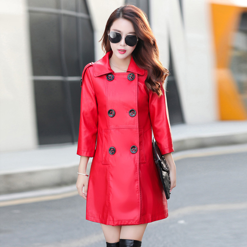 正品[女皮衣长款2016]女皮衣中长款评测 皮衣女