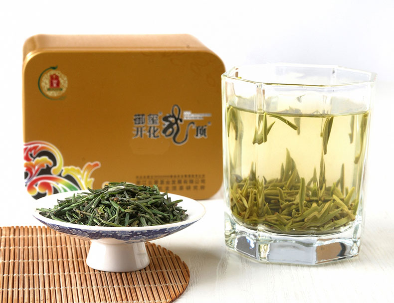 2016年春茶茶叶 御玺牌开化龙顶明前特级高山有机绿茶62.5克罐装