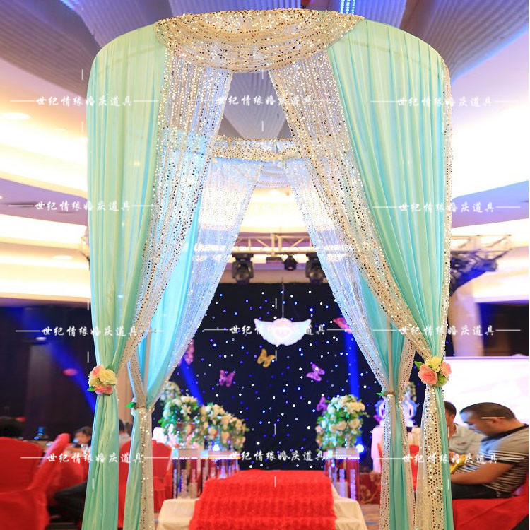 正品[婚庆道具背景纱幔]婚庆道具背景布评测 婚