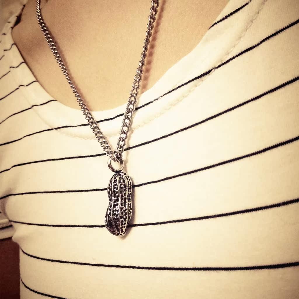 正品[花生吊坠]黄金花生吊坠评测 珍珠花生吊坠