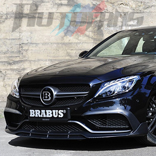 benz奔驰w205 c63 amg专用原厂brabus巴博斯碳纤维前唇/前扰流