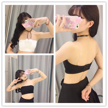 弹力小背心学生夏 美背吊带裹胸抹胸文胸打底内衣女士瑜伽运动短款