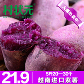 包邮 东南亚小紫薯迷你番薯新鲜地瓜香薯芋头农家特产中果5斤