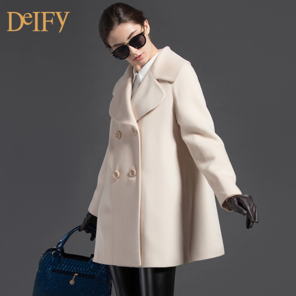 正品女毛呢外套 小香风羊绒大衣女2015秋冬新