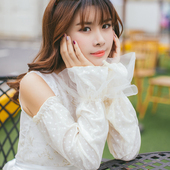 套开车手套夏长薄款 女士防晒手套 樱飘防紫外线蕾丝手套夏季防滑袖