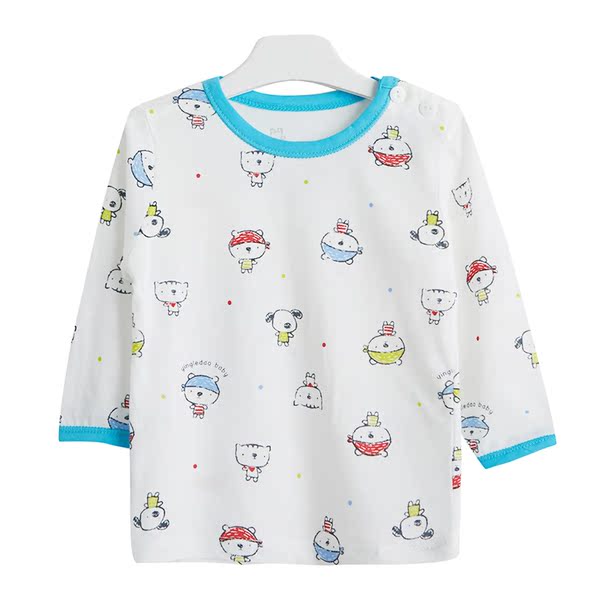 正品<em>男睡衣</em>上装 新生儿服装 <em>夏季</em>男女宝宝内衣