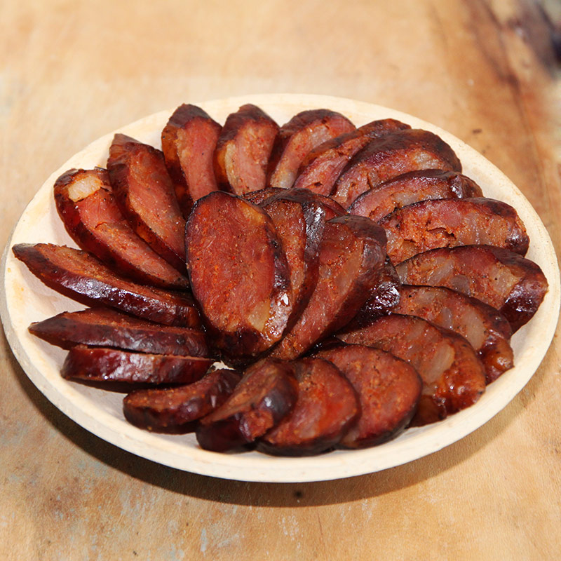 腊味_包邮四川特产美食 肖三婆正宗烟熏川味香肠麻辣腊肠