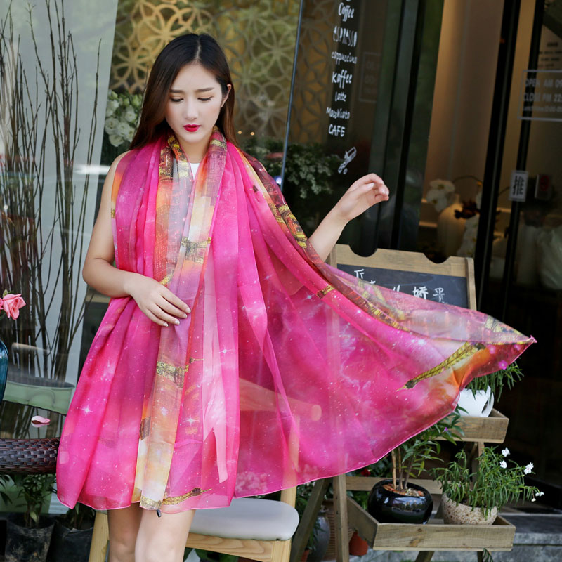 正品[大披肩]大披肩围巾的围法评测 沙滩纱巾大