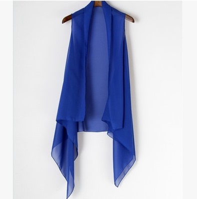 热销丝巾 夏季<em>百搭</em>薄<em>雪纺</em>中<em>长款</em> 马甲<em>披肩开衫</em>