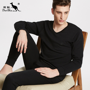 袋鼠男士保暖内衣套装