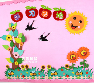 教室墙春天来了主题燕子飞来了 特价幼儿园黑板报diy装饰墙贴画