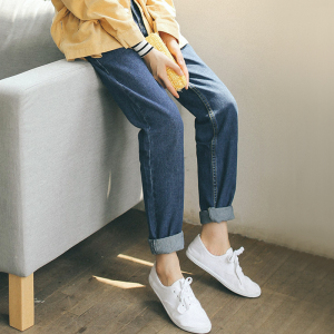 韩版秋牛仔裤女