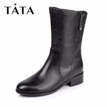 TATA他她冬季专柜小牛皮绒 2ZC65DZ5 皮里女靴2ZC65RZ5 清仓
