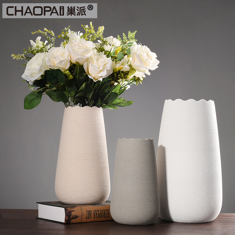 正品打折现代简约陶瓷插花花瓶摆件客厅餐桌干花花器欧式白色家居装饰品大 原价108.00元 现价78.00元包邮抢购专卖店品牌专卖
