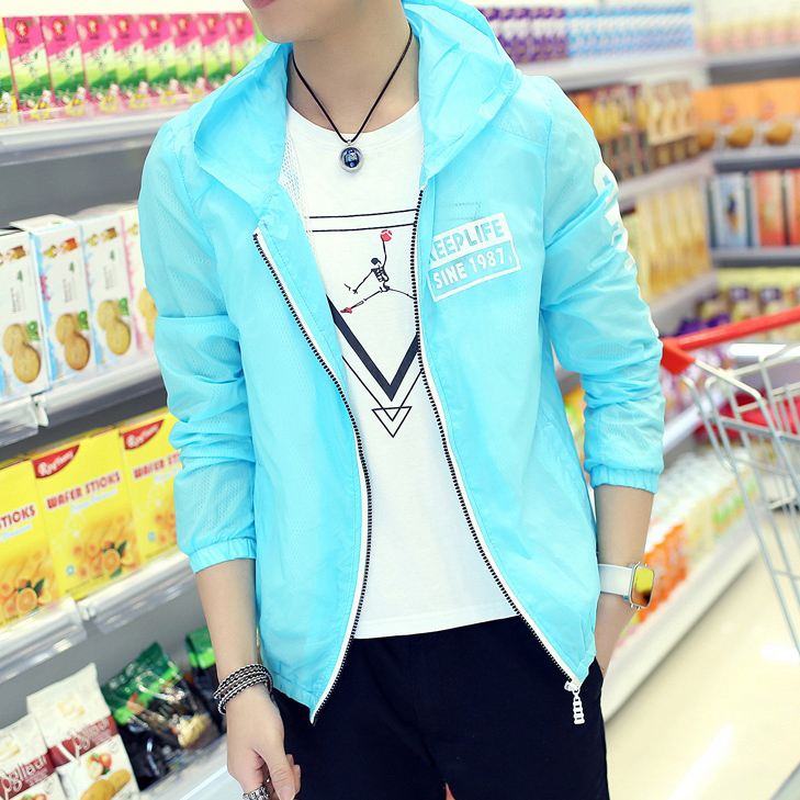 男士防晒衣夏季超薄款防晒服潮男韩版修身学生