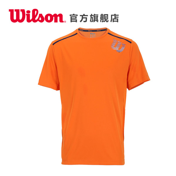 Wilson威尔胜 男款网球圆领衫 网球运动服男短袖上衣
