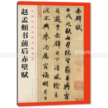 代行书毛笔字帖 江西美术出版社 智品图书 中国元 中国历代名碑名帖精选第一辑 毛笔行书碑帖简体旁注 赵孟頫书前后赤壁赋 包邮