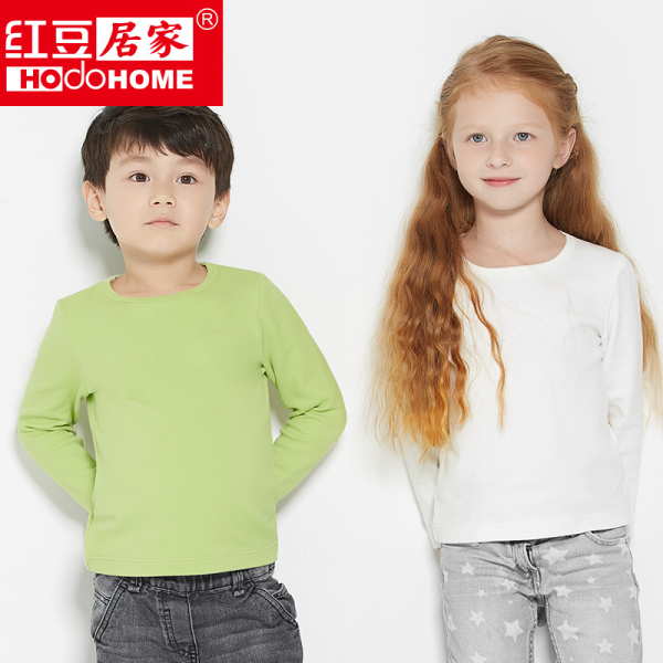 正品<em>女睡衣</em>上装 红豆居家<em>儿童</em>打底衫 男童女童