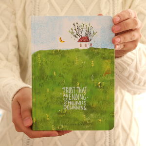 彩色插画A5记事本