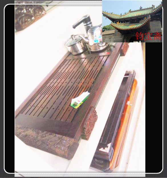 福建龙泉市檀木长95宽47cm热销新款特价现代直销茶盘茶海茶具真品