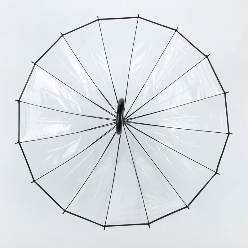 正品[透明雨伞长柄]透明雨伞 长柄伞评测 日本透