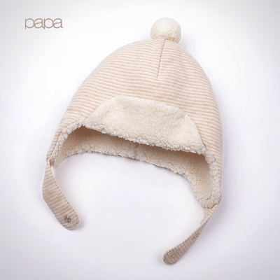 婴儿帽子毛线女宝宝秋冬季6-12个月女童1岁2