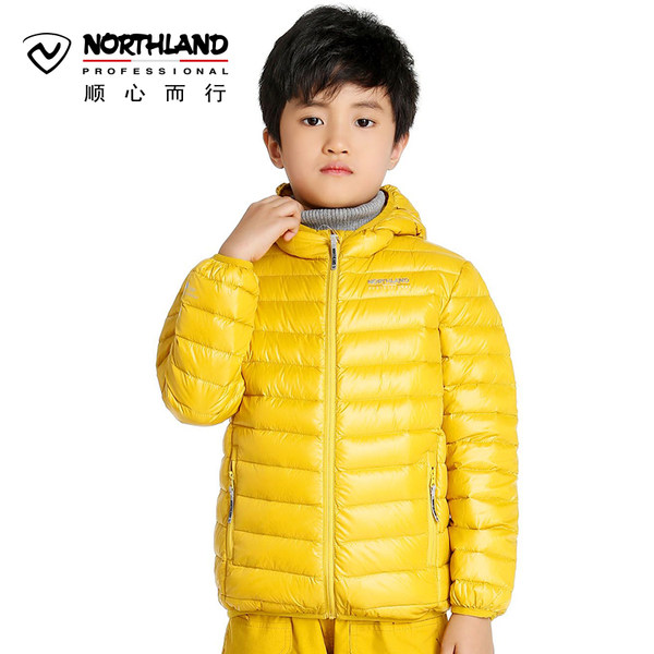 诺诗兰NORTHLAND户外儿童轻薄鹅绒羽绒服男女童保暖外套GD045731
