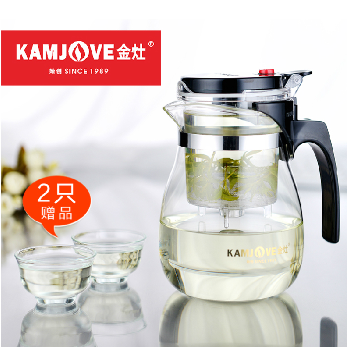 大促 KAMJOVE/金灶TP-757茶道杯泡茶壶 玻璃杯 耐热玻璃过滤茶具