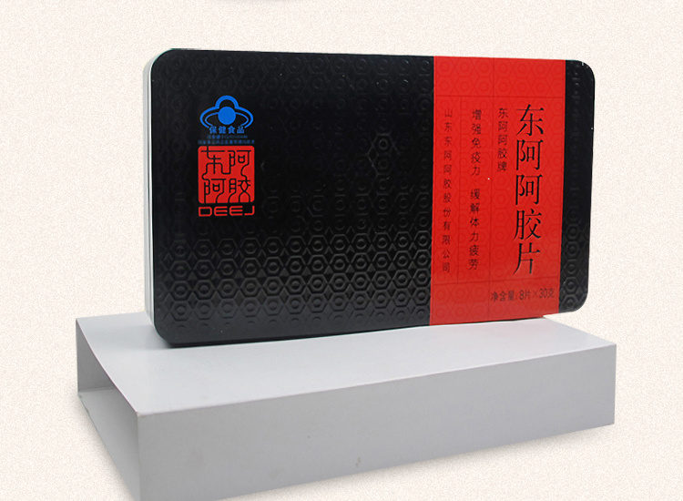 最新正品东阿阿胶片240g铁盒阿胶食用阿胶红标阿胶块滋补国宝