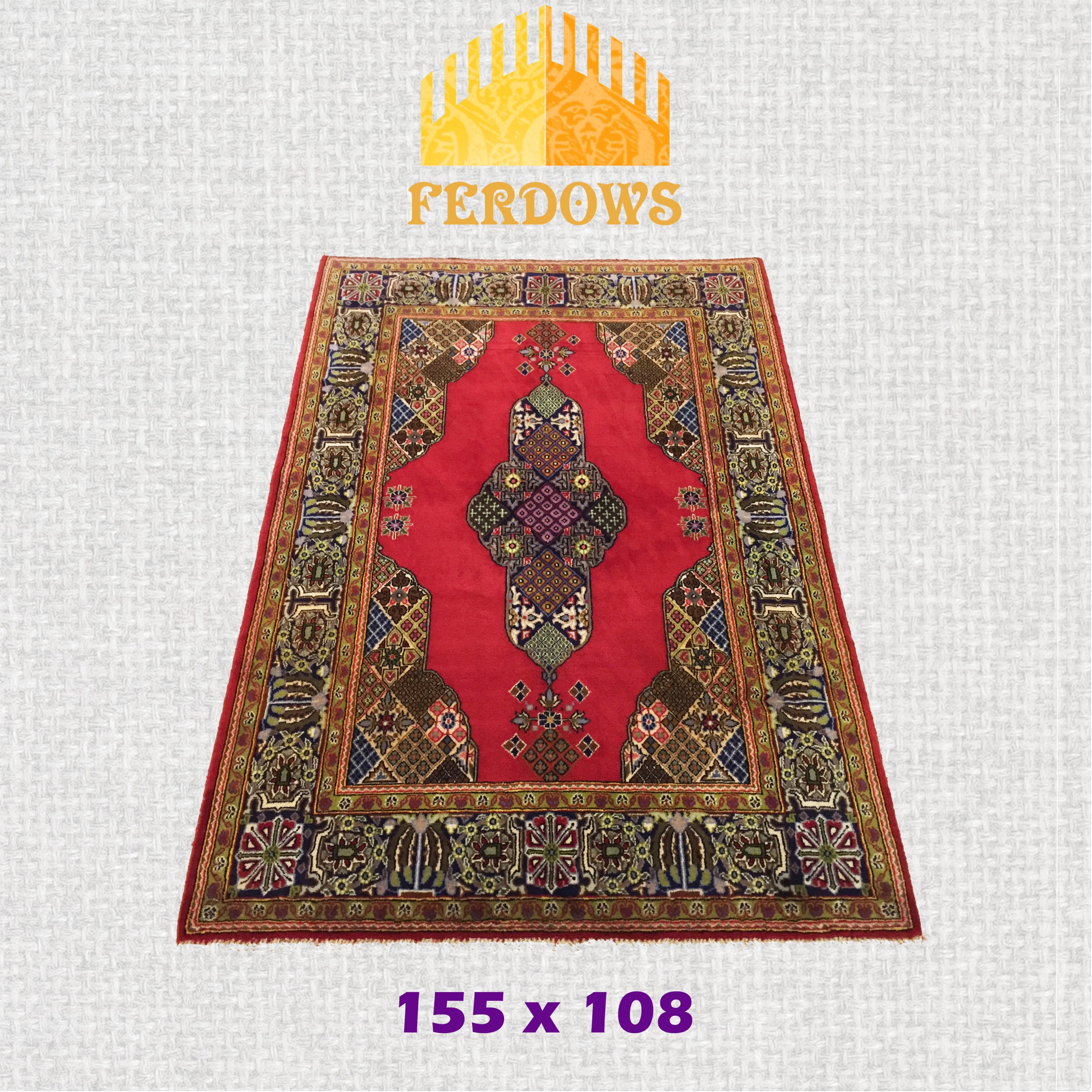 伊朗进口纯手工编织 羊毛地毯/挂毯 欧式美式民族风飘窗卧室床边