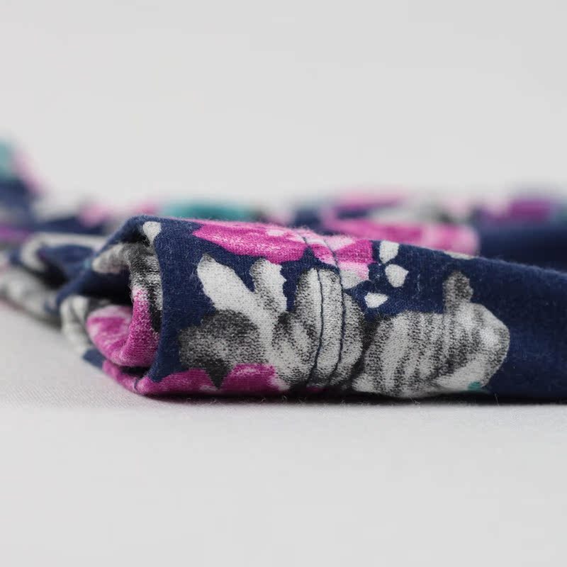 薄款印花莫代尔保暖裤打底裤外穿 美体毛裤紧