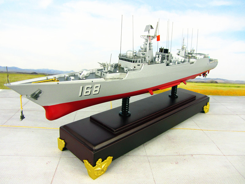 052b型168广州号导弹驱逐舰模型39cm 168/169军舰全金属模型1:400